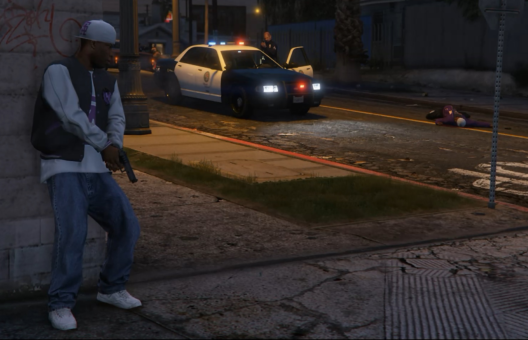 patrolling police   gang activity